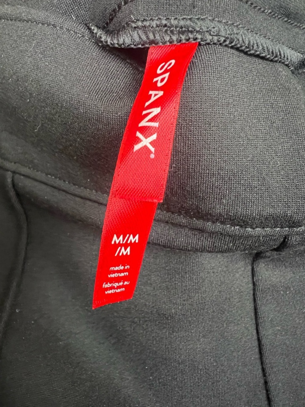 Spanx Ponte Flare Pants M High Rise Black Pull On Medium Stretchy Travel - Picture 7 of 11